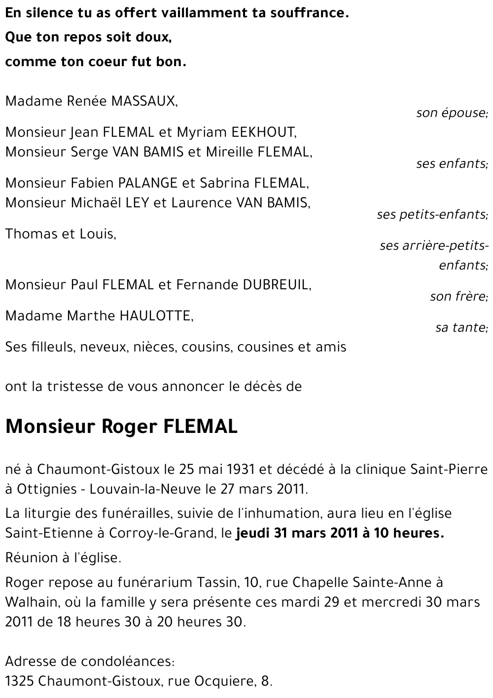 Roger FLEMAL