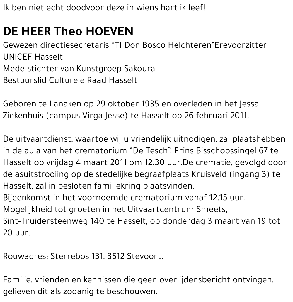 Theo Hoeven