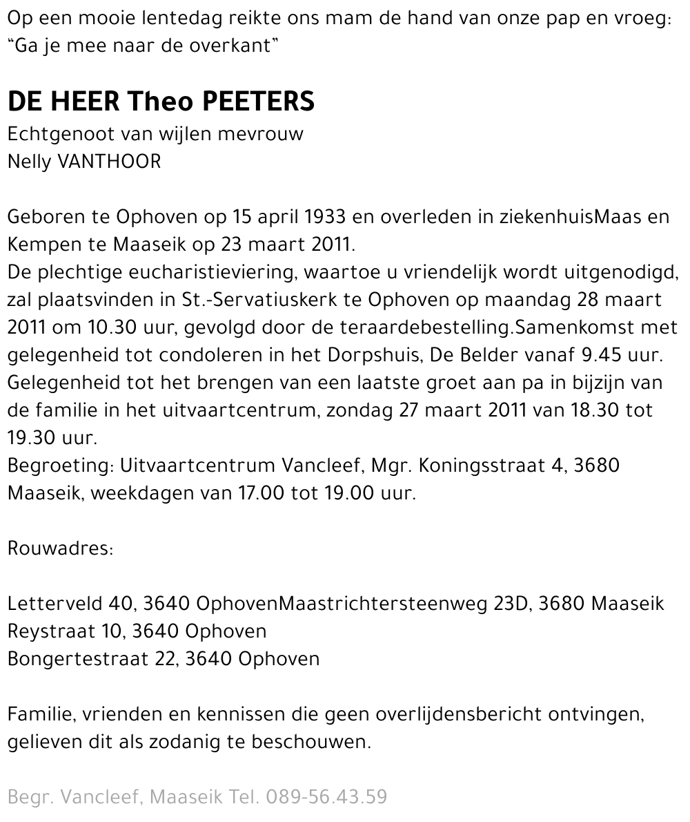 Theo Peeters