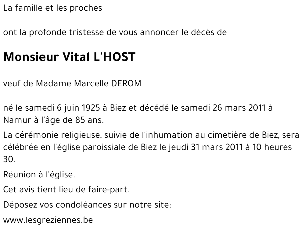 Vital L'HOST