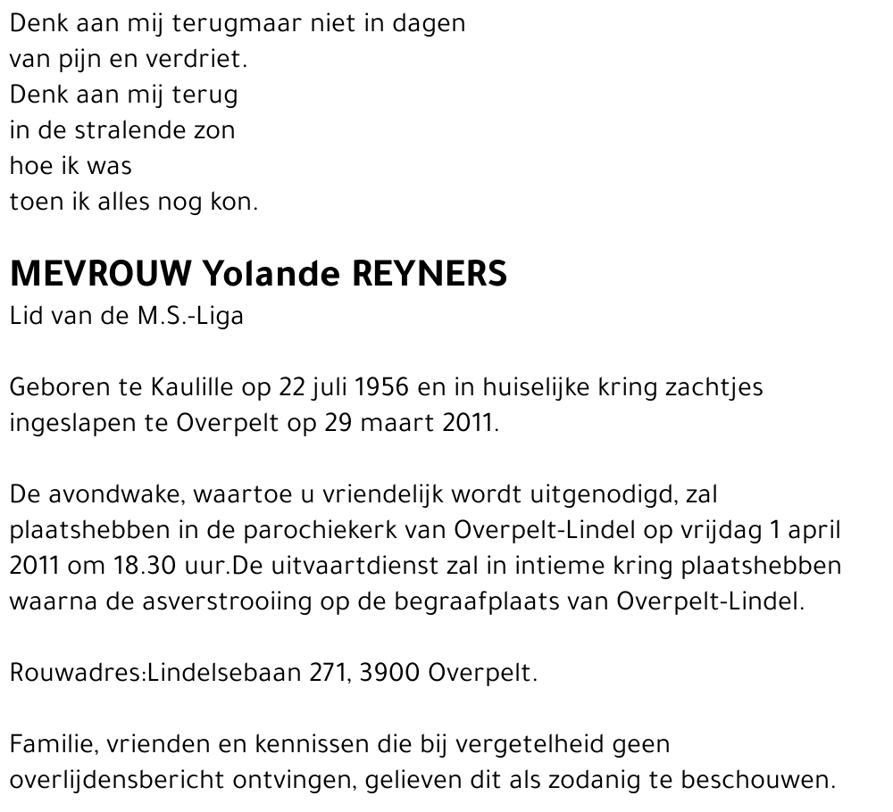 Yolande Reyners