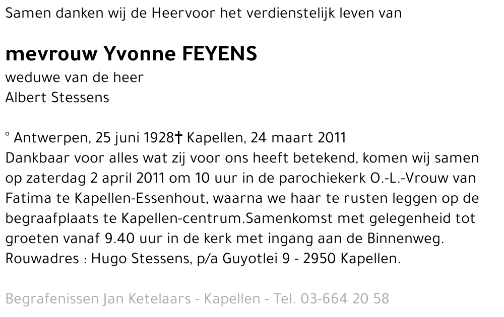 Yvonne Feyens