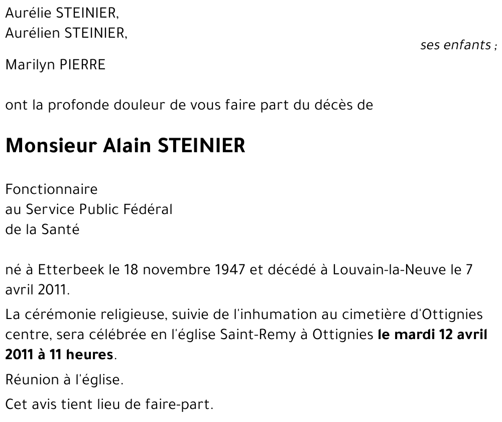 Alain STEINIER