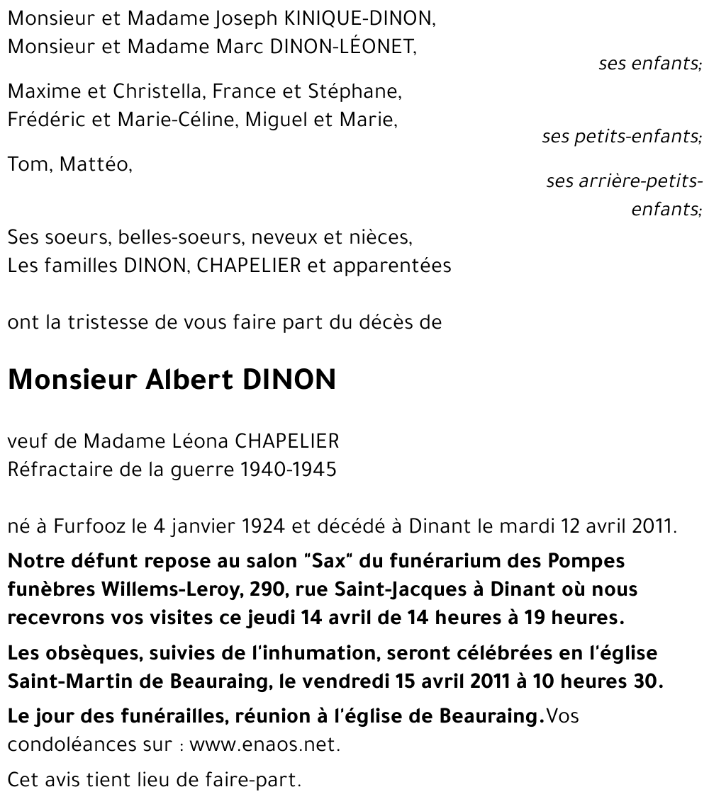 Albert DINON