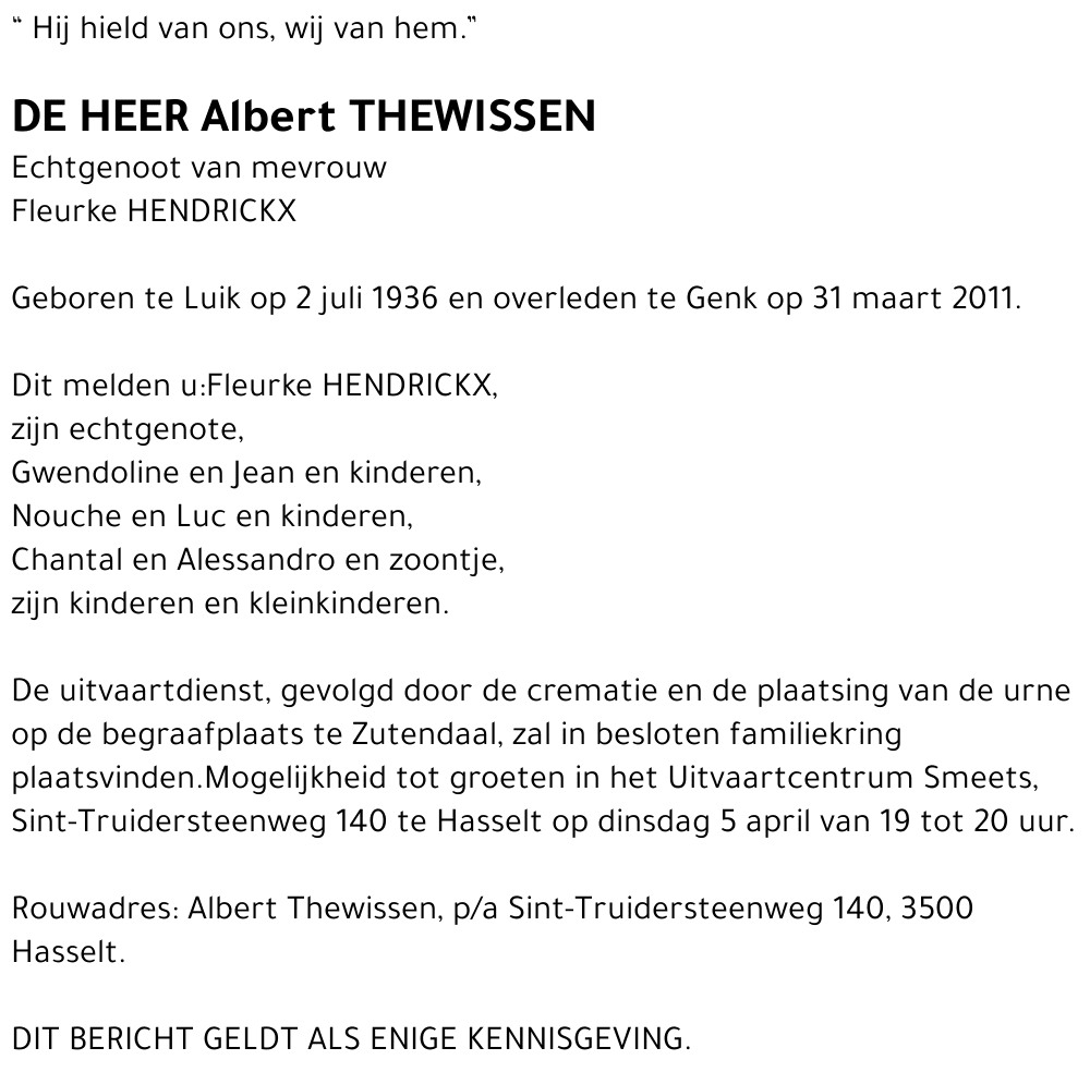 Albert Thewissen