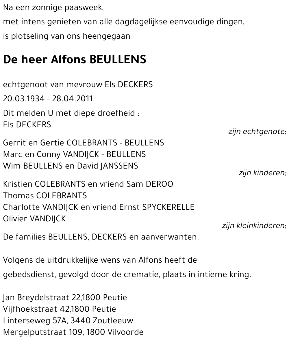 Alfons BEULLENS