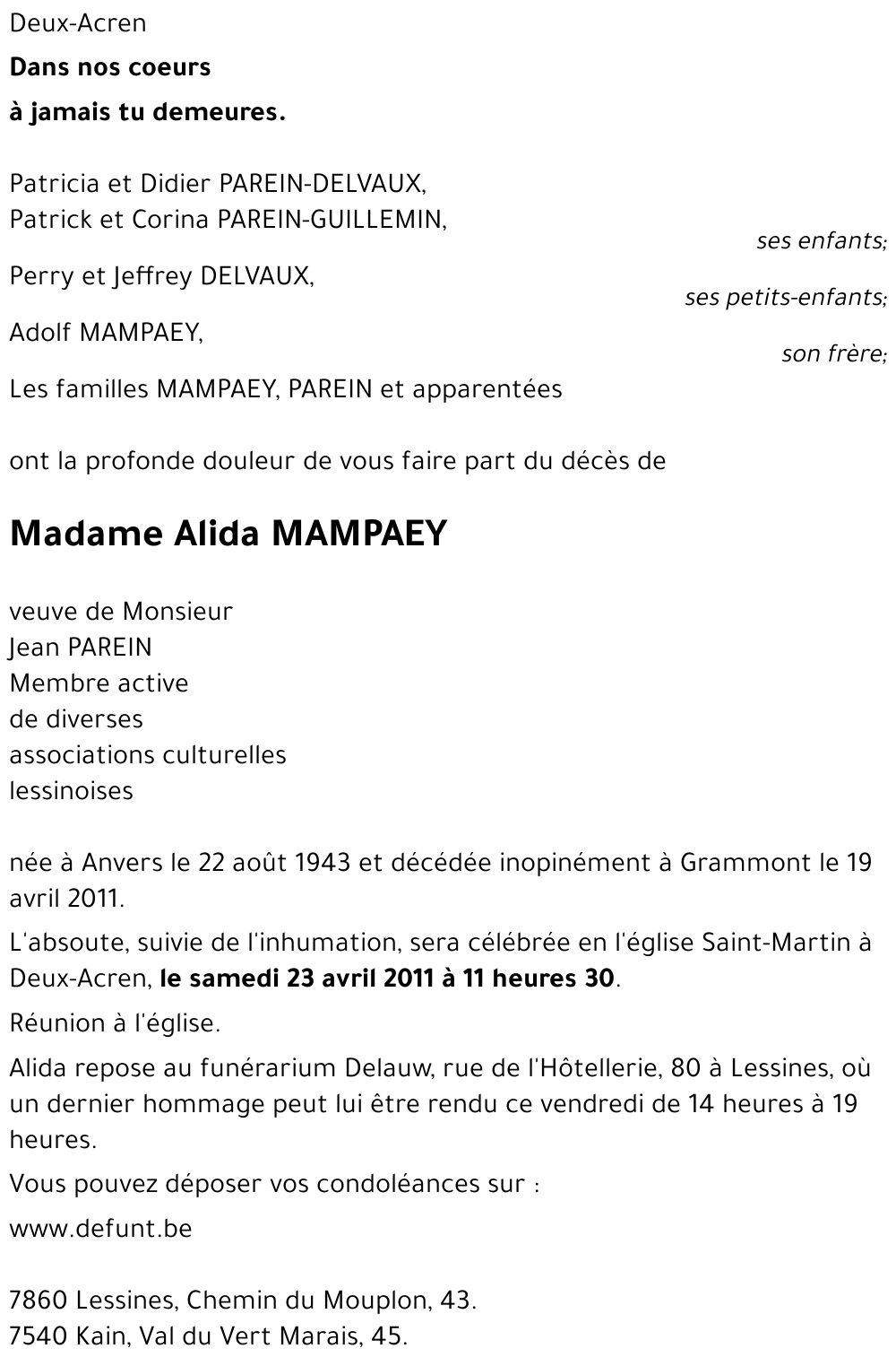 Alida MAMPAEY