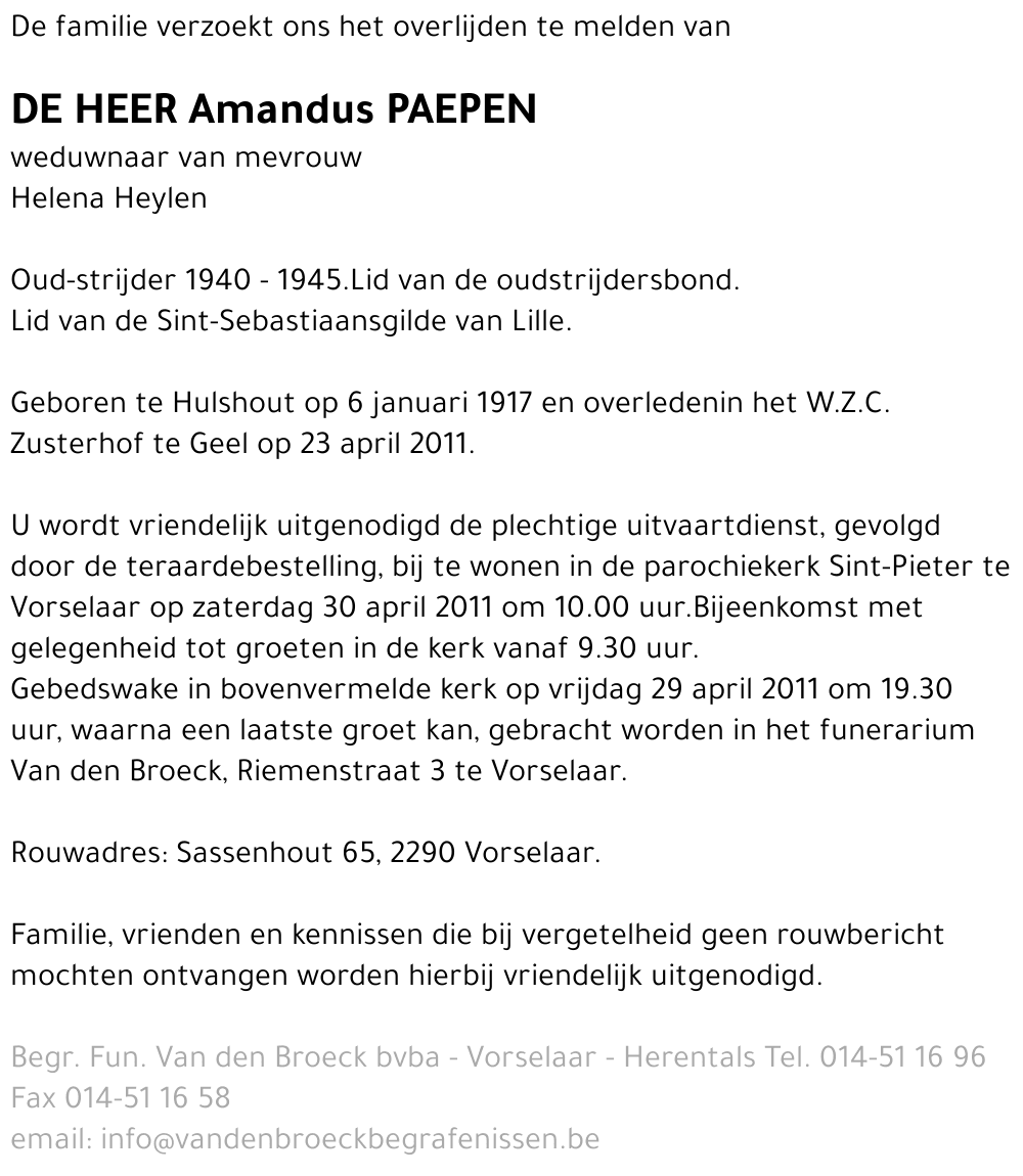 Amandus Paepen