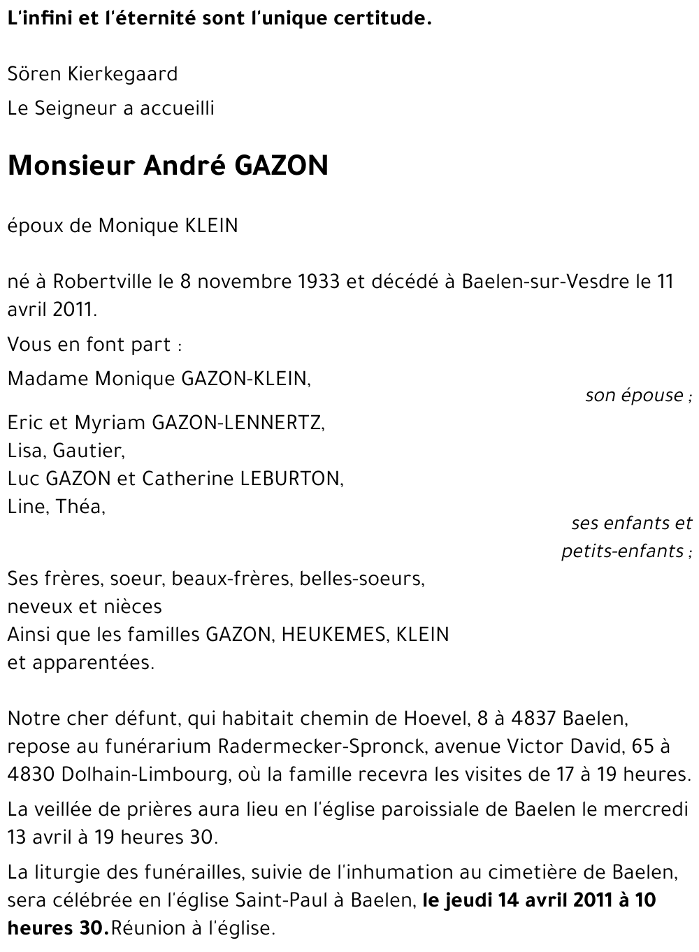 André GAZON