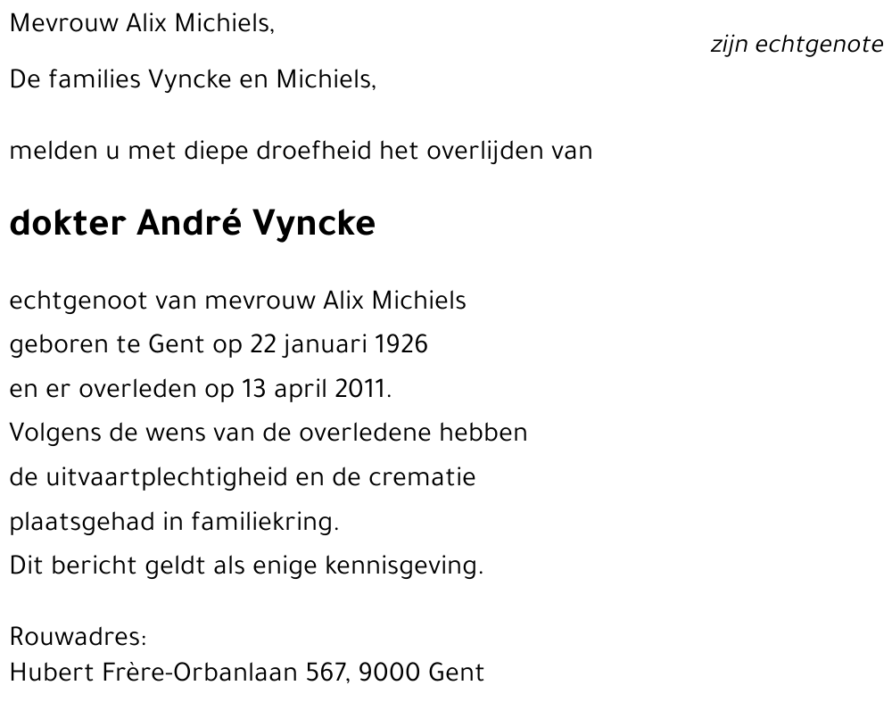 André Vyncke