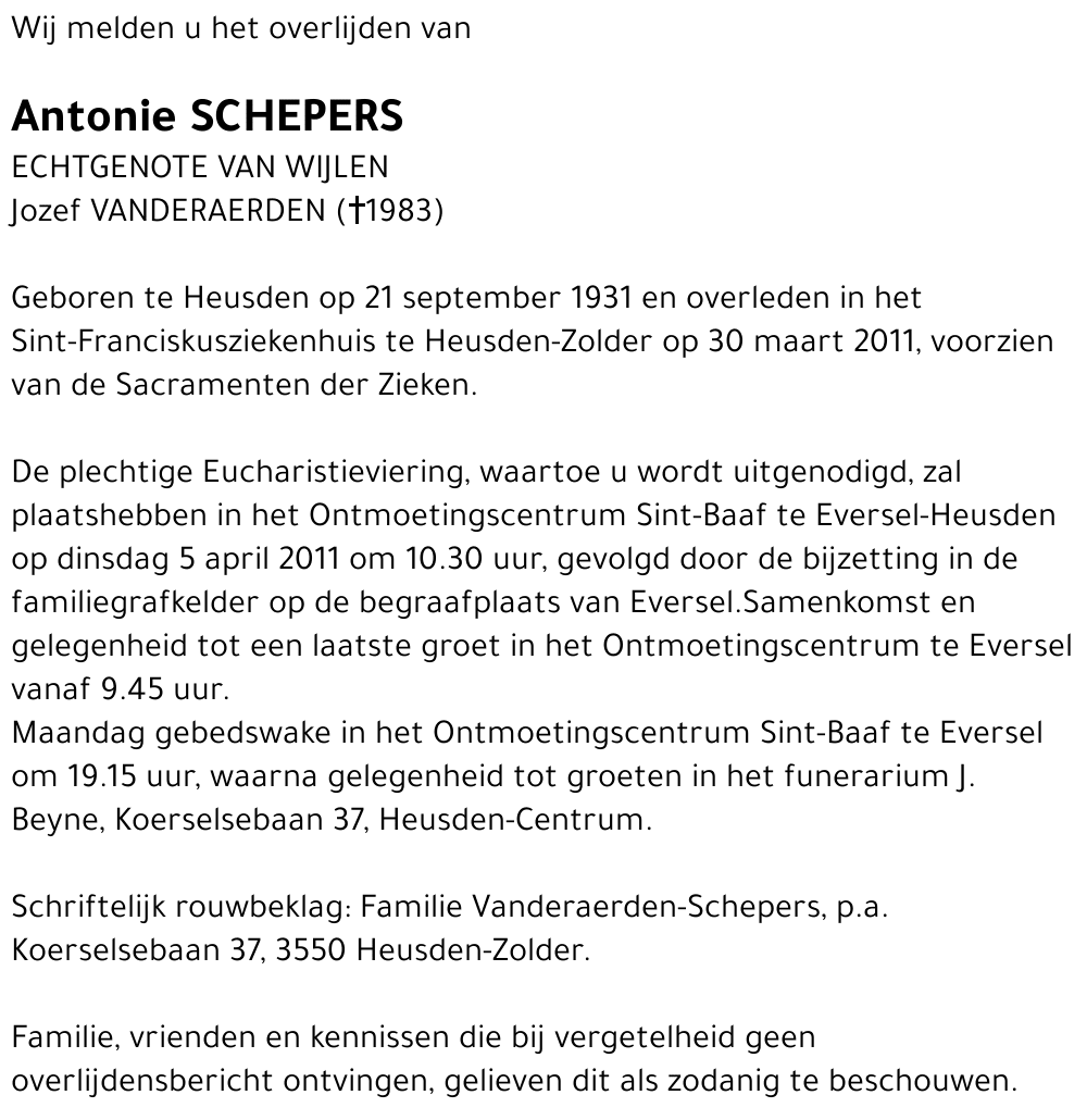 Antonie Schepers