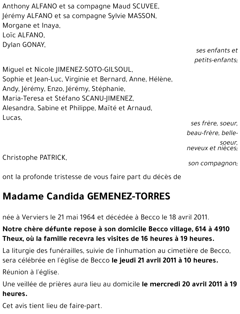 Candida GEMINEZ-TORRES