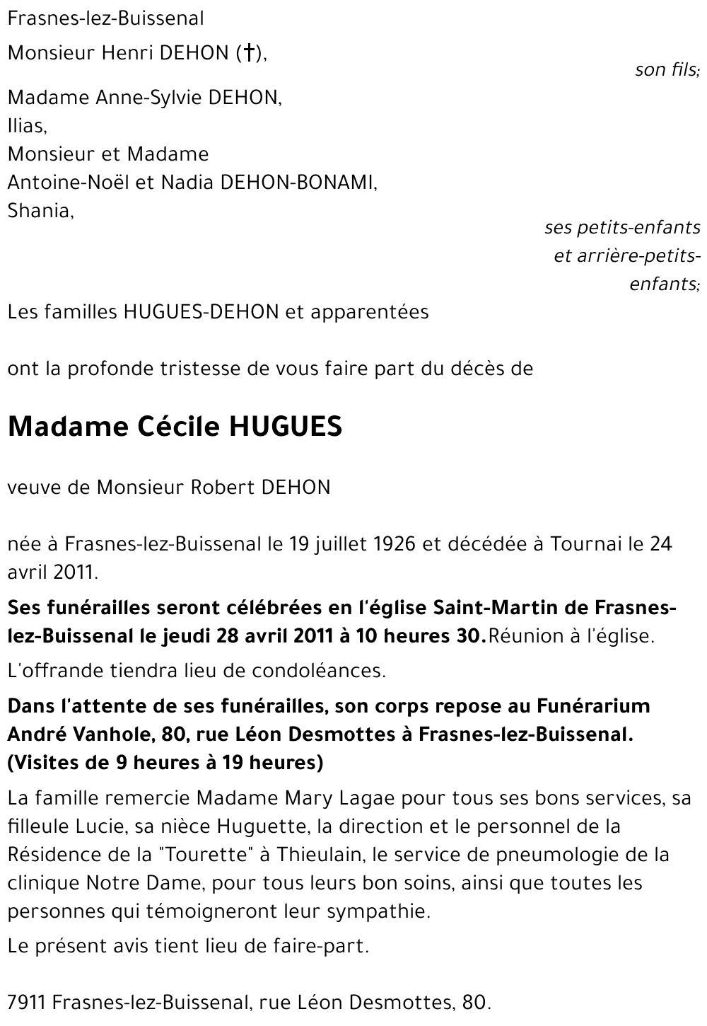 Cécile HUGUES