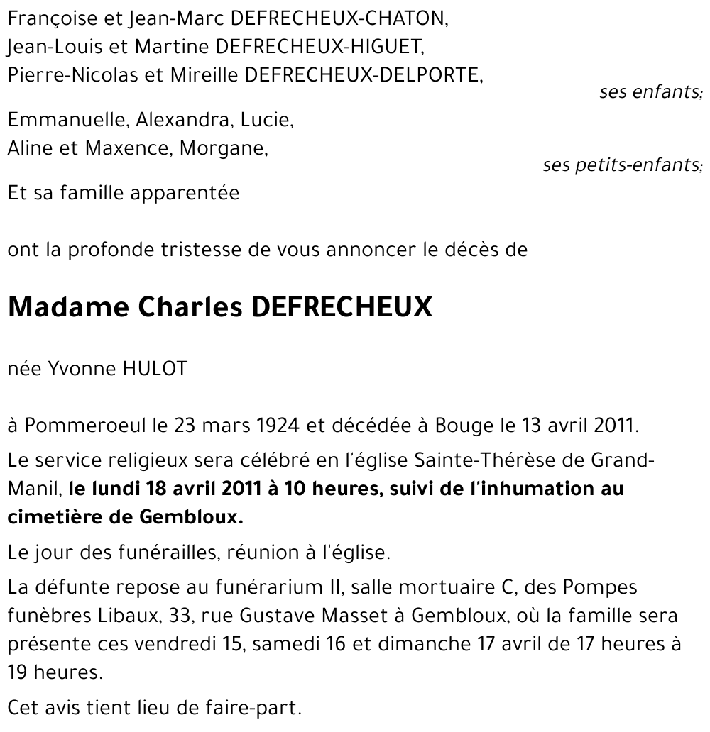 Charles DEFRECHEUX