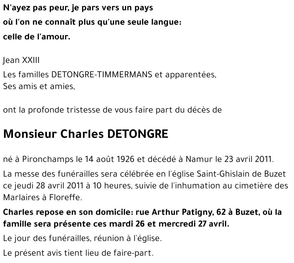 Charles DETONGRE