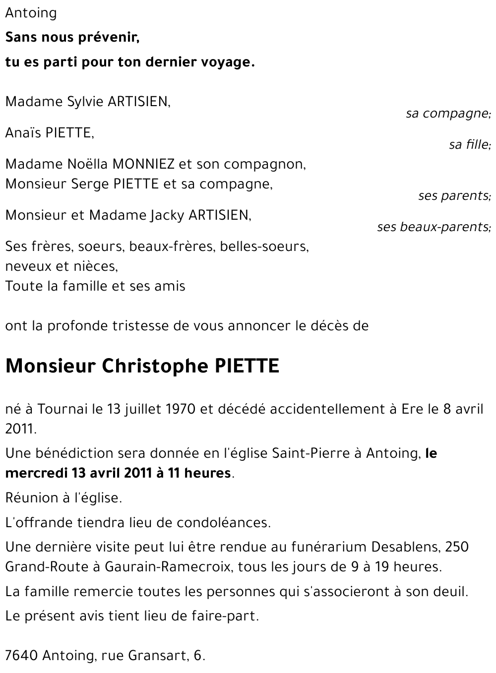 Christophe PIETTE