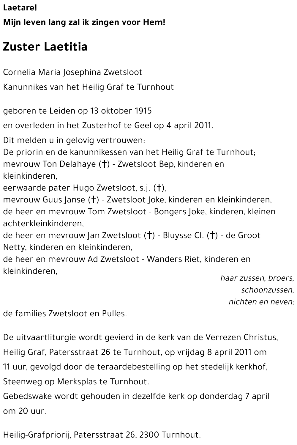 Cornelia Maria Josephina ZWETSLOOT