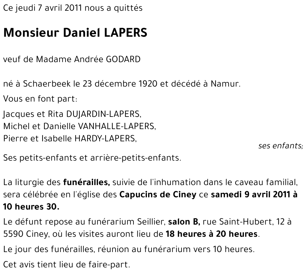 Daniel LAPERS