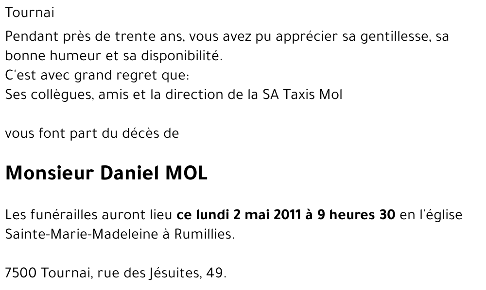 Daniel MOL