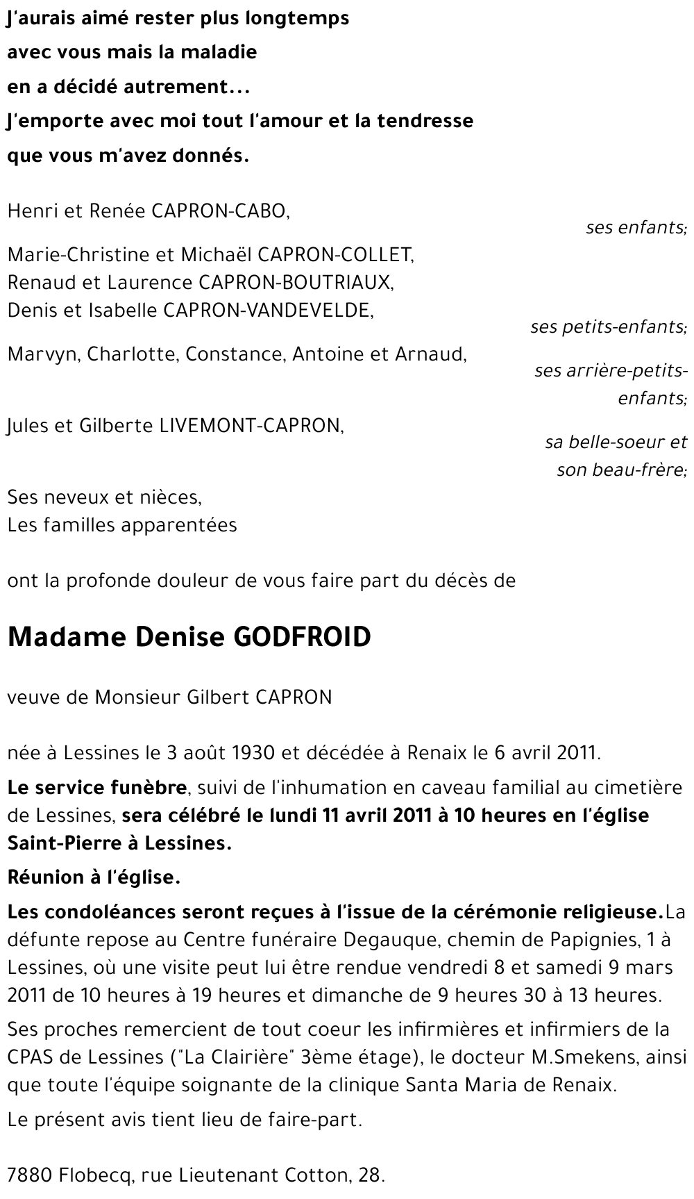 Denise GODFROID
