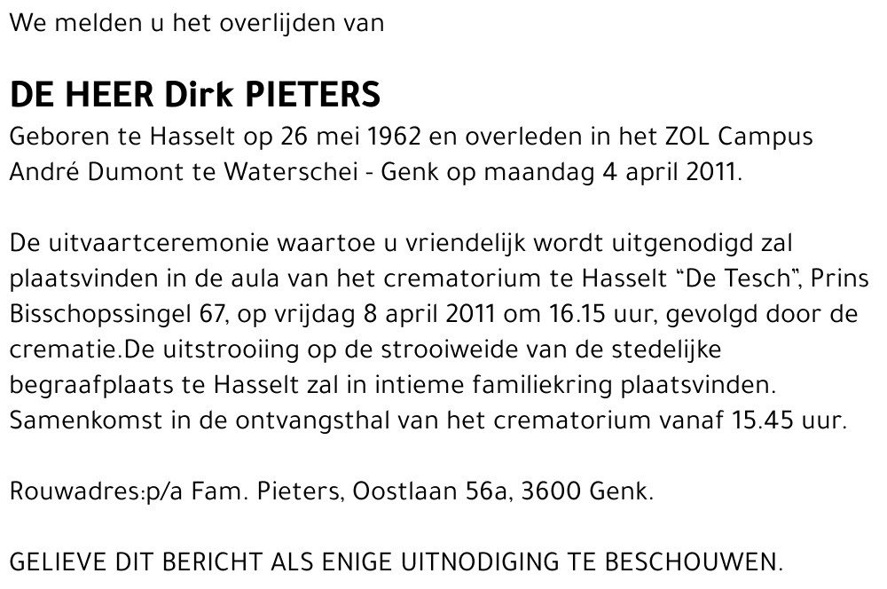 Dirk PIETERS