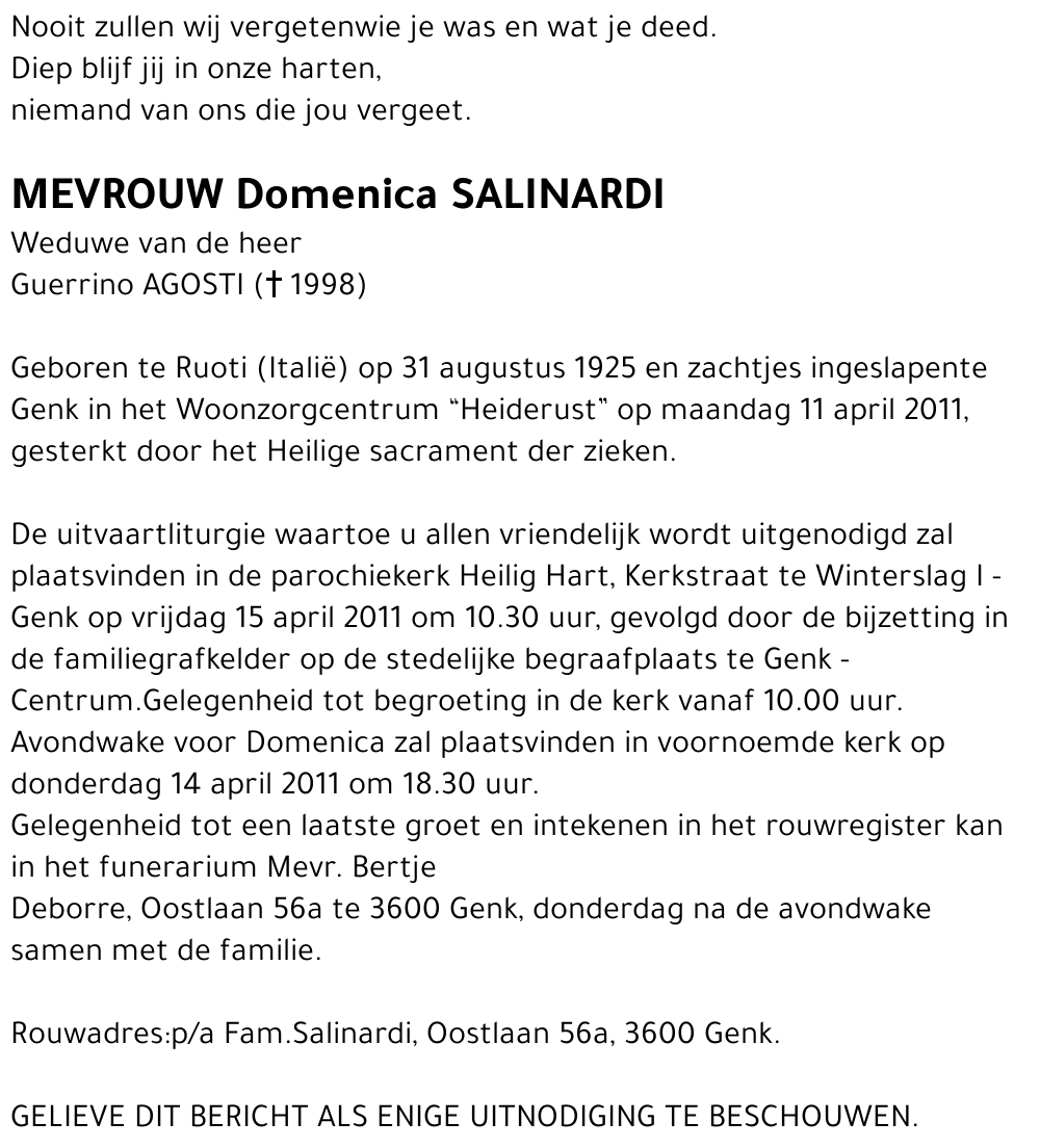 Domenica SALINARDI