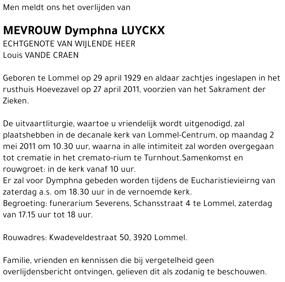 Dymphna Luyckx