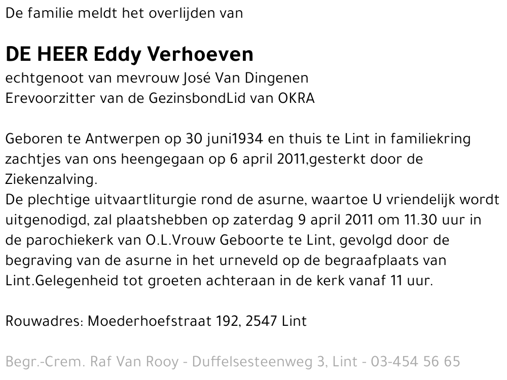 Eddy Verhoeven