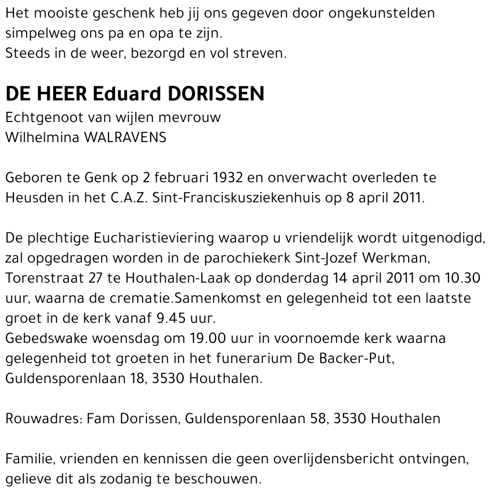 Eduard DORISSEN
