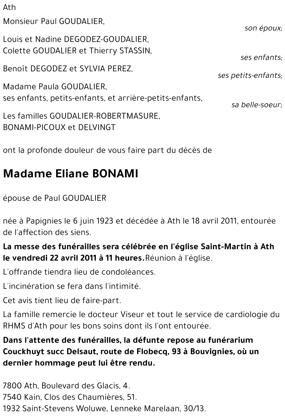 Eliane BONAMI