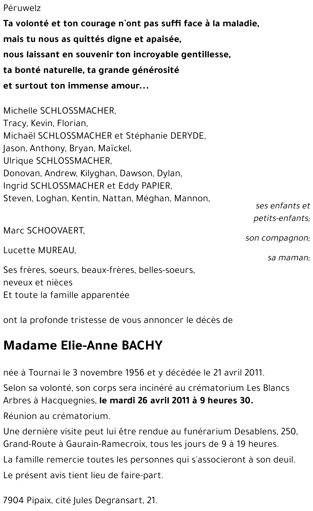 Elie-Anne BACHY