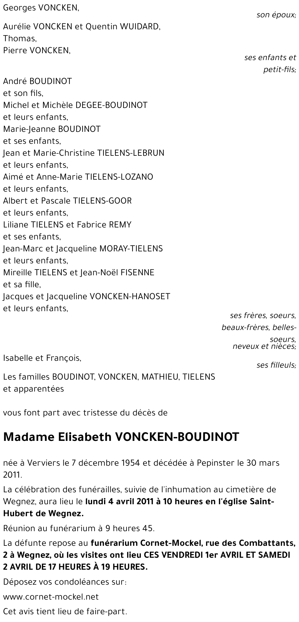 Elisabeth BOUDINOT