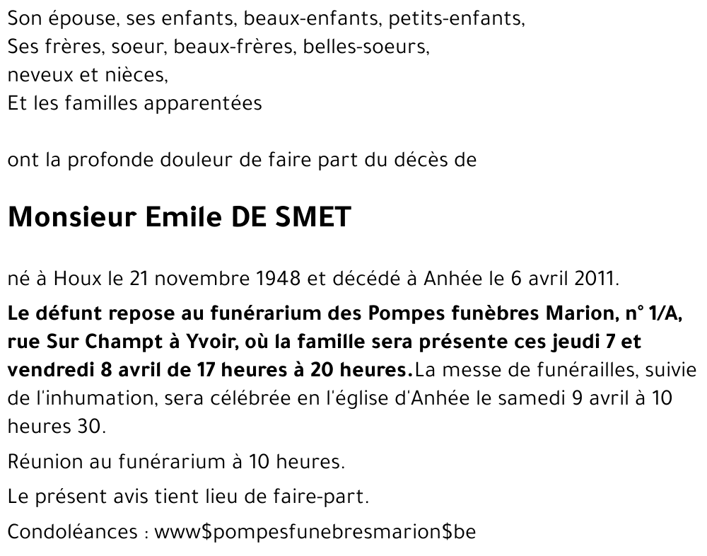 Emile DE SMET