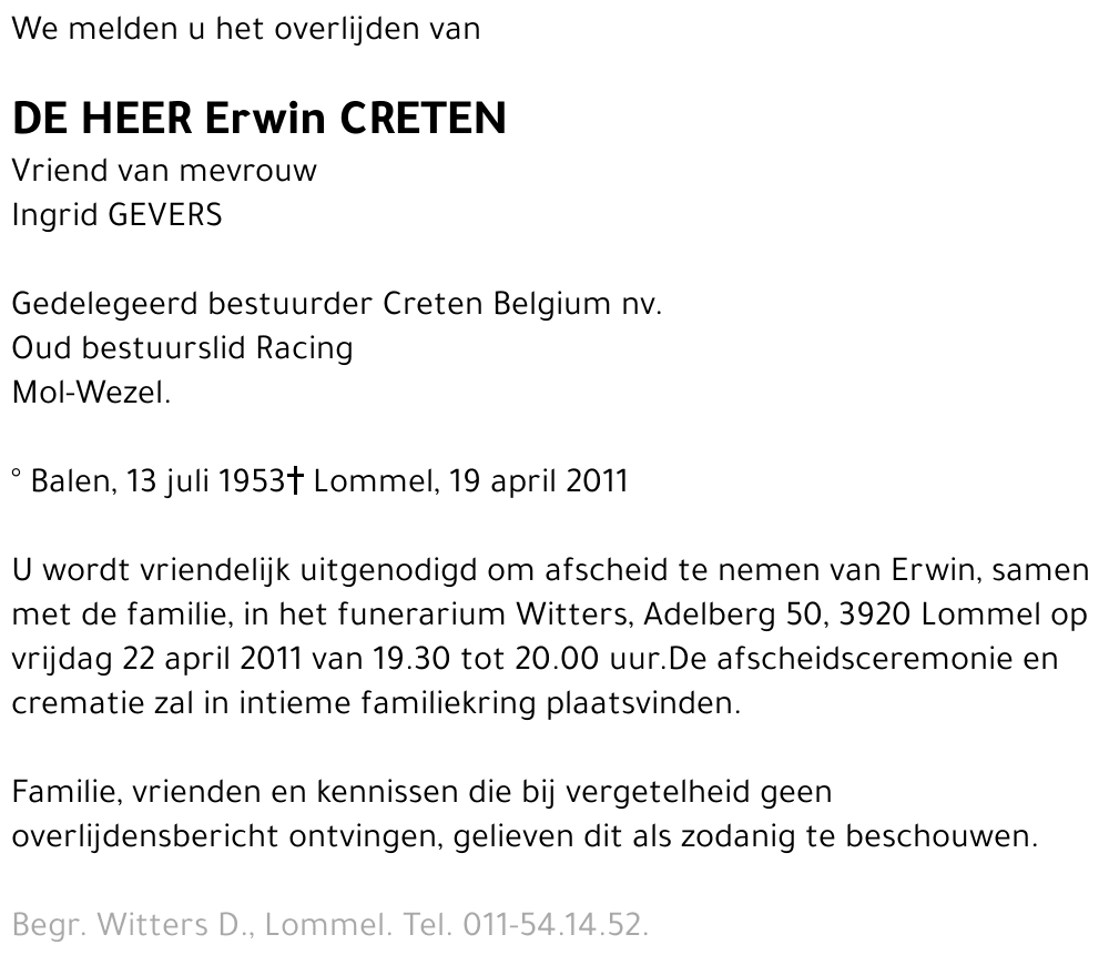Erwin Creten