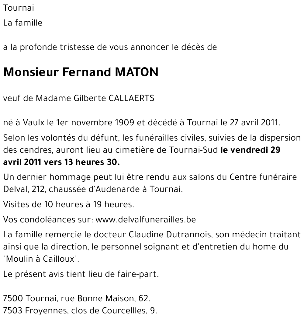 Fernand MATON