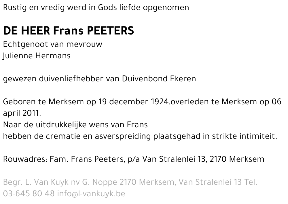 Frans Peeters