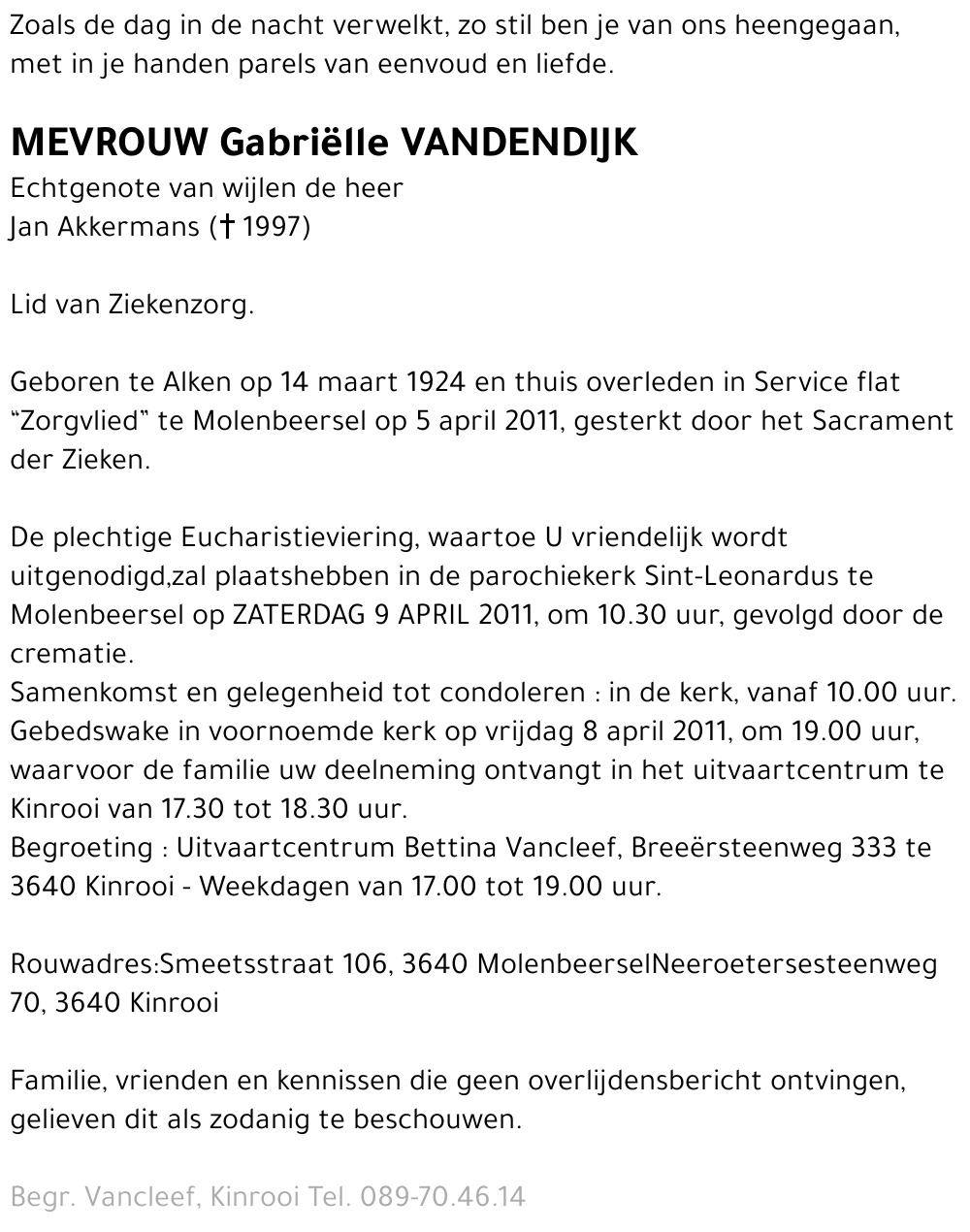 Gabriëlle Vandendijk