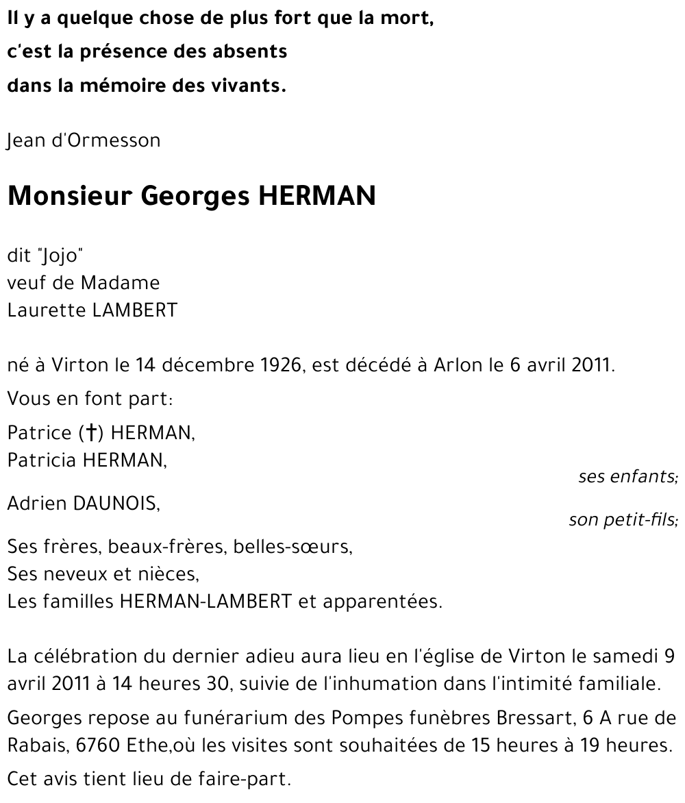 Georges HERMAN