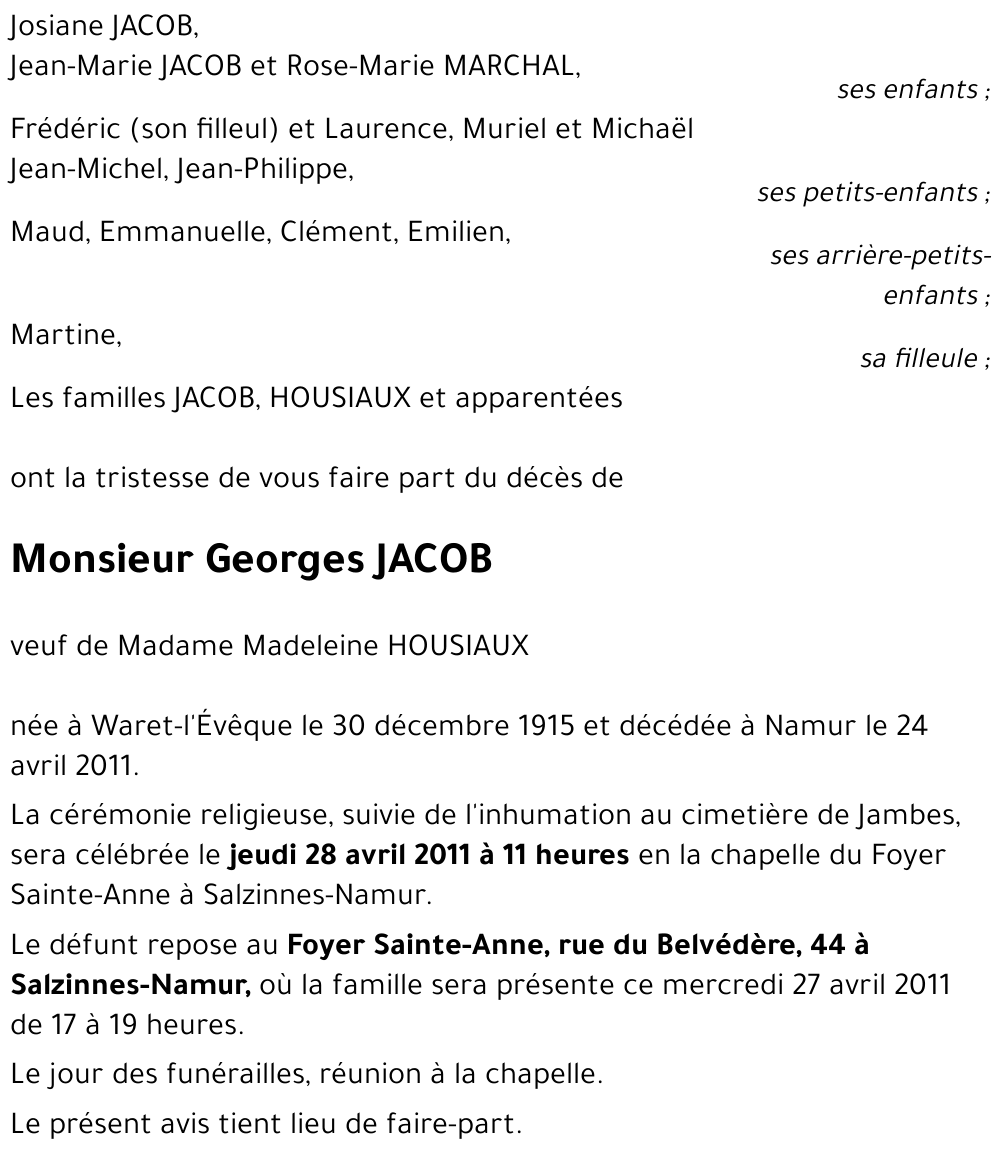 Georges JACOB