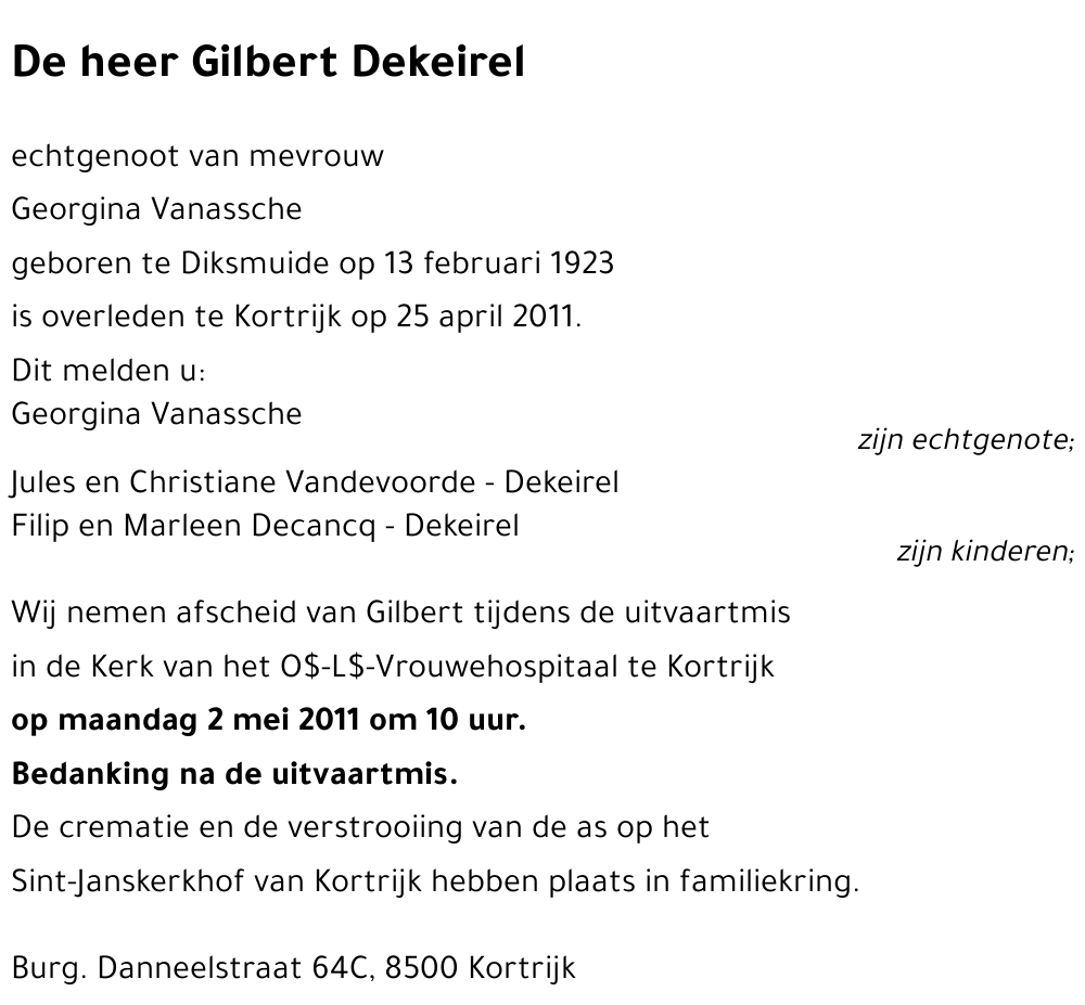 Gilbert Dekeirel
