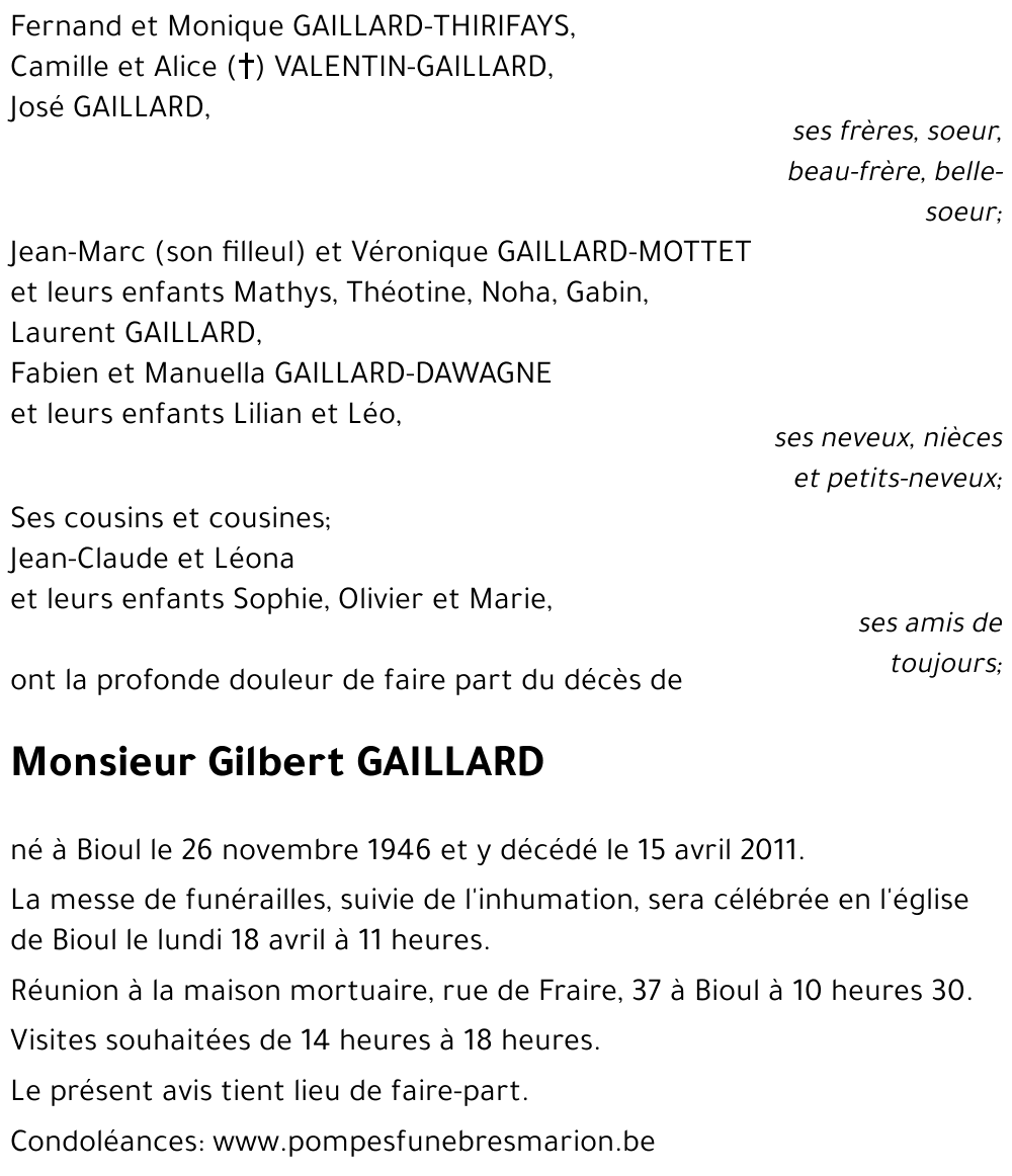 Gilbert GAILLARD