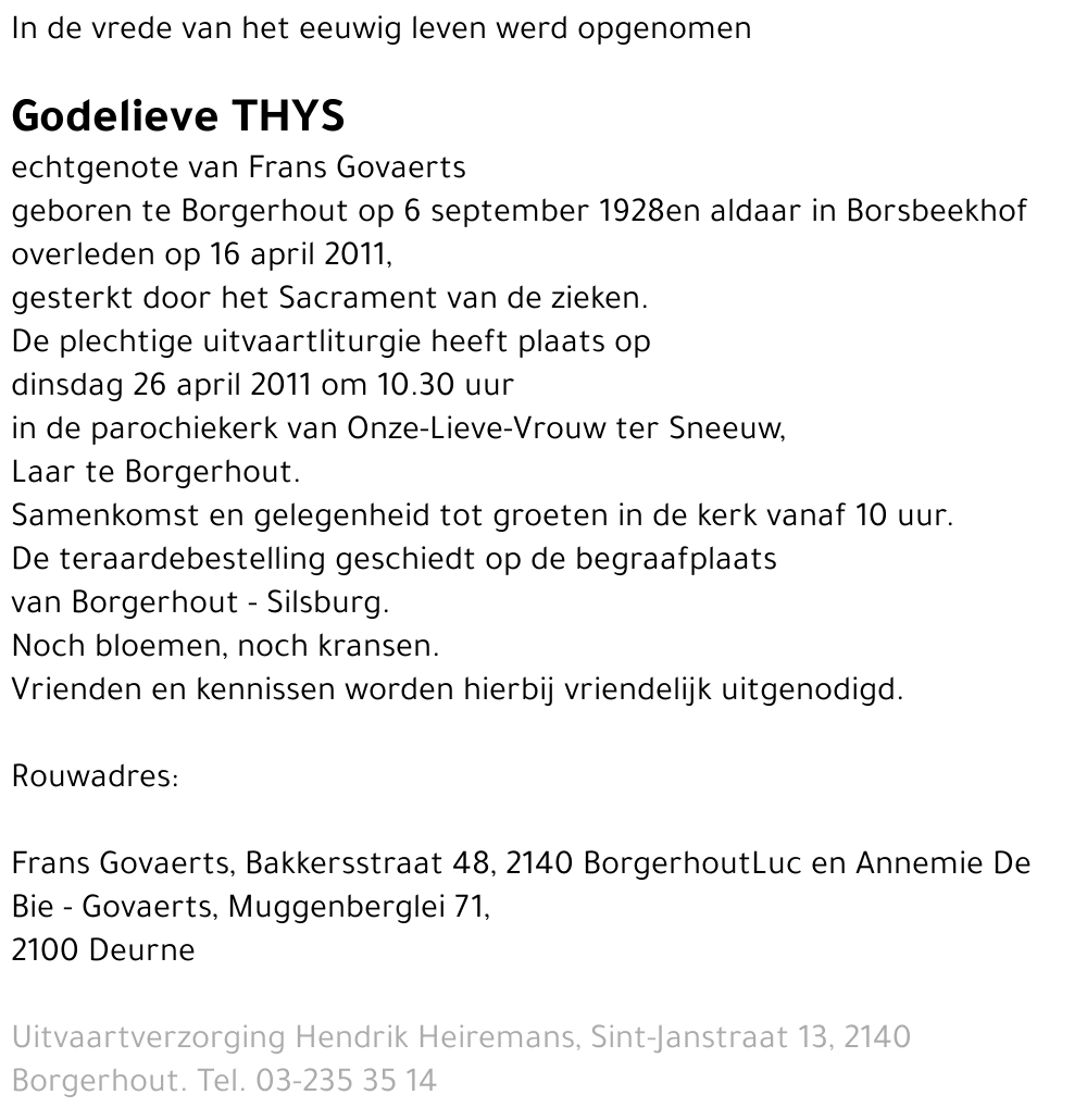 Godelieve Thys