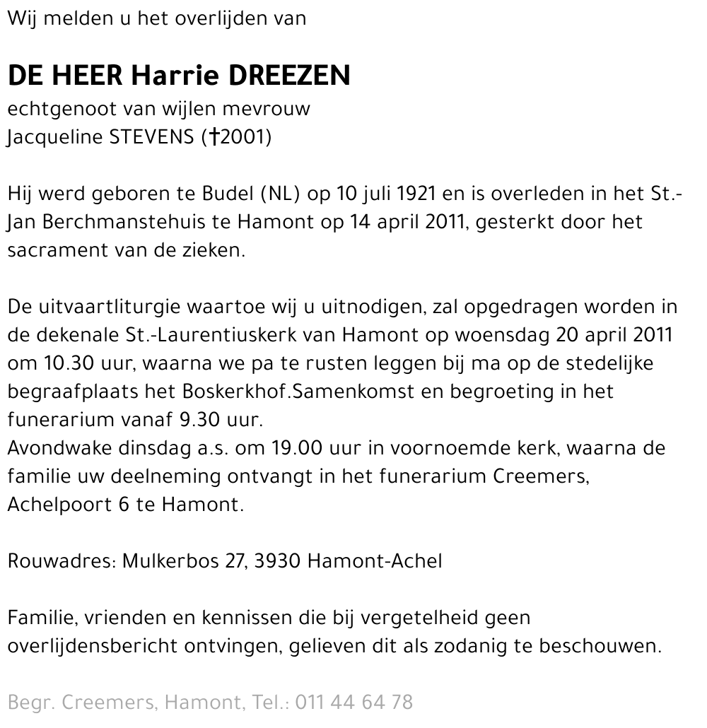 Harrie Dreezen