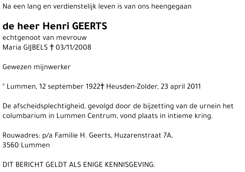 Henri GEERTS