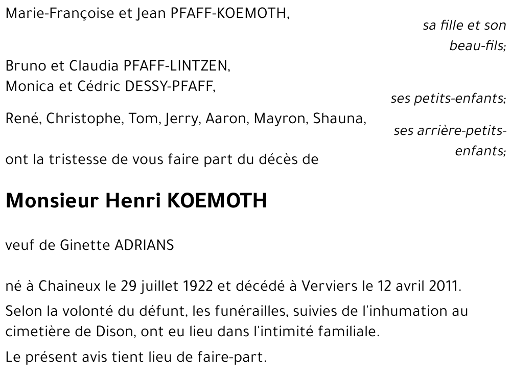 Henri KOEMOTH
