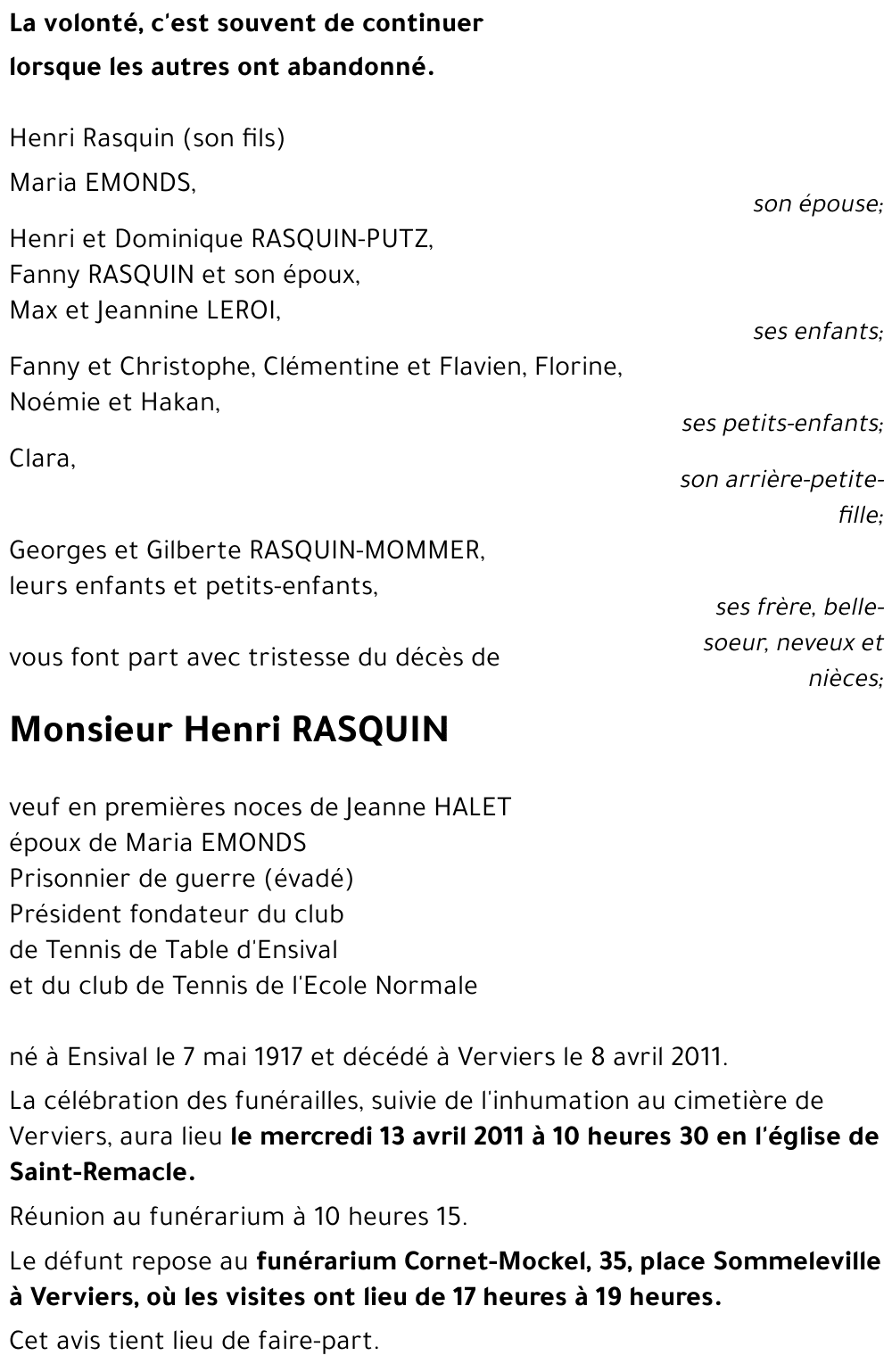 Henri RASQUIN