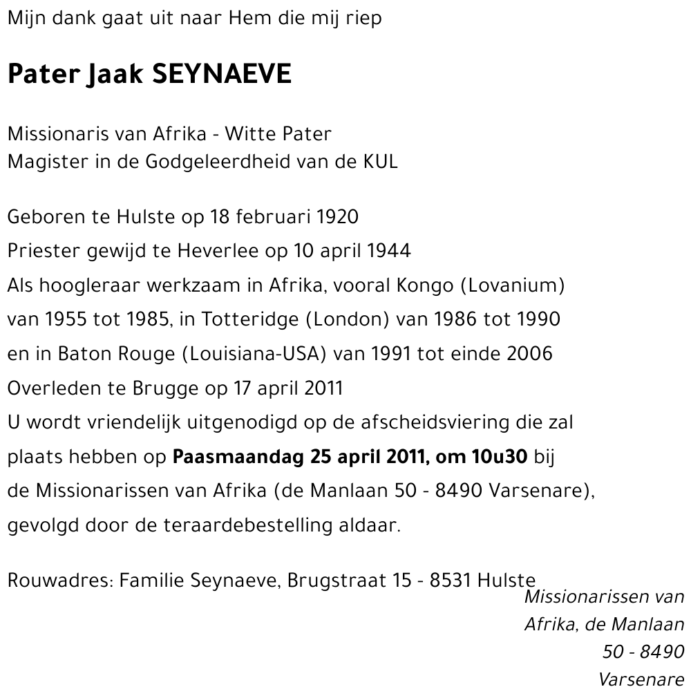 Jaak SEYNAEVE