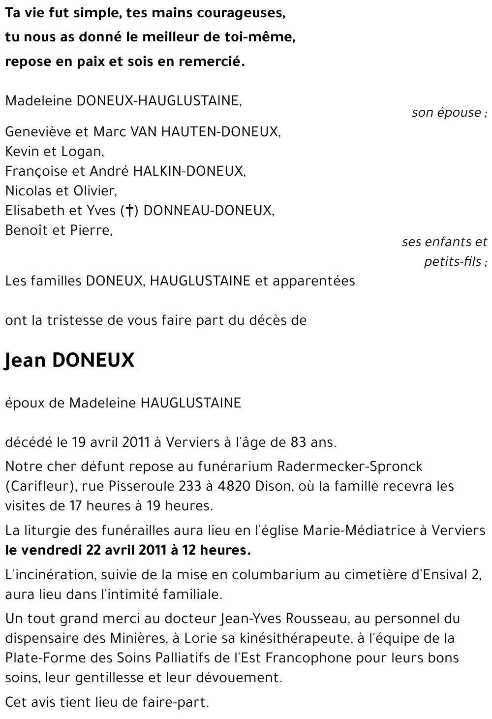 Jean DONEUX