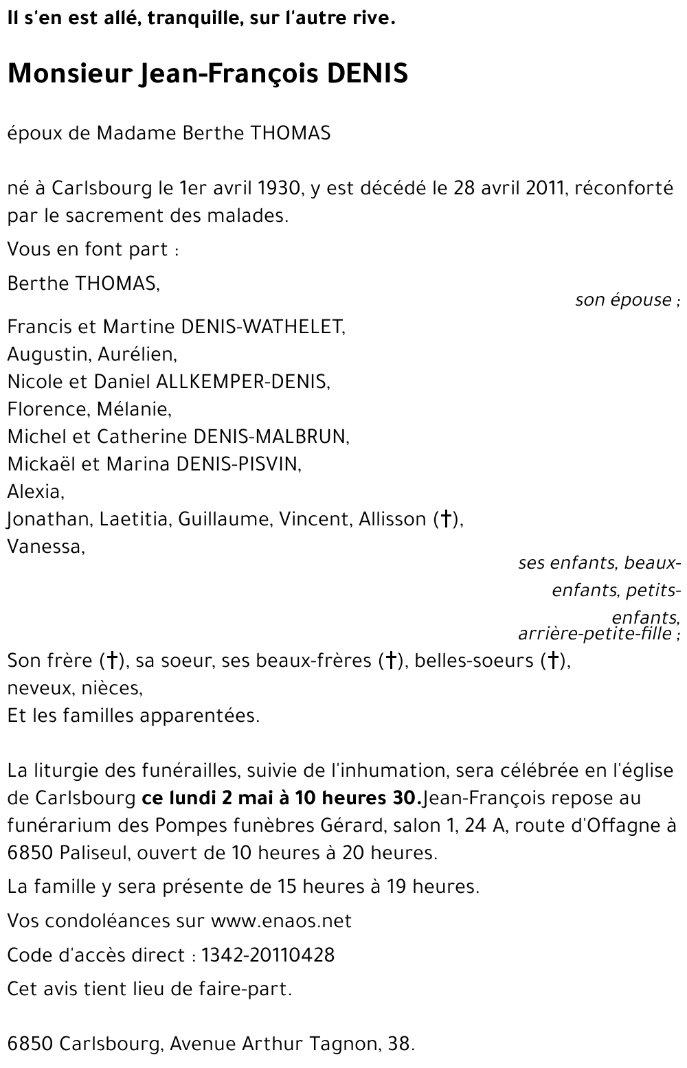 Jean-François DENIS