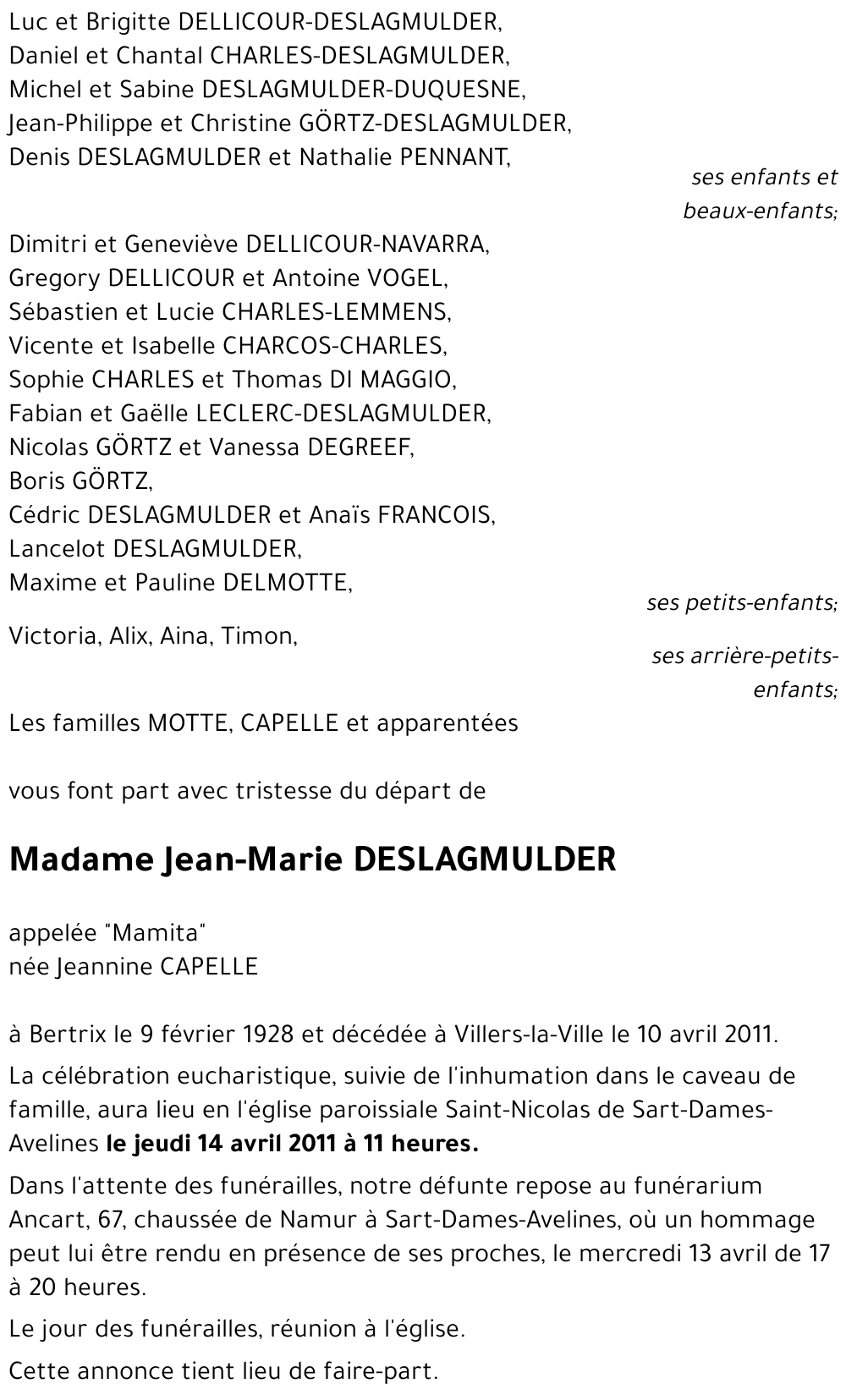 Jean-Marie DESLAGMULDER